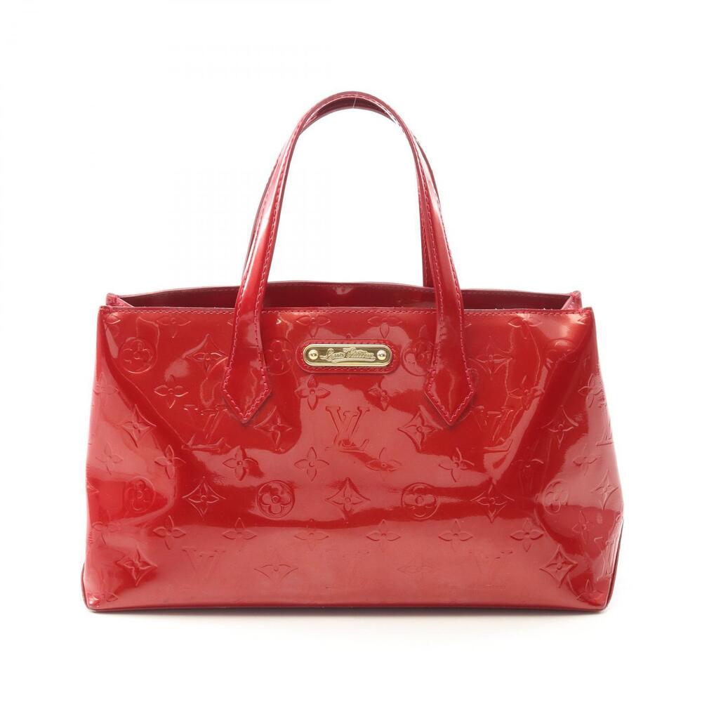 Louis Vuitton Wilshire Top Handle Bag Leather Red